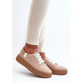 Baskets Femme Memory Foam System Big Star NN276002 Beige foncé 7