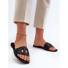 Tongs à talon plat pour femme Dimrose noir le noir 2