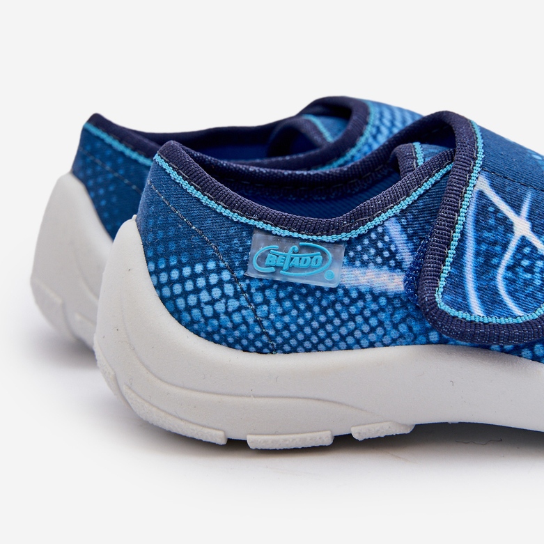 Befado Chaussons fermeture scratch Enfant 974X312 Bleu 2