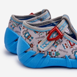 Chaussons Confortables Enfant BEFADO 110N483 Bleu-Gris 2
