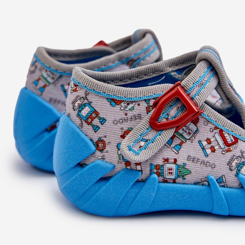 Chaussons Confortables Enfant BEFADO 110N483 Bleu-Gris 2 Chaussons Confortables Enfant BEFADO 110N483 Bleu-Gris 2