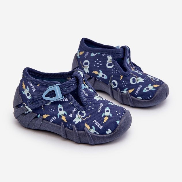 Chaussons Confortables Enfant BEFADO 110N482 Bleu Marine 1