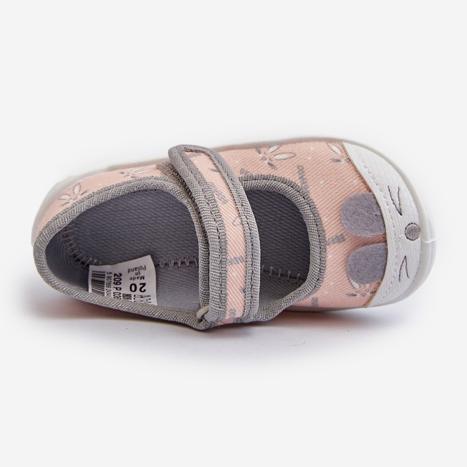 Befado Chaussons Ballerines Lapin 209P036 Pêche orange 2