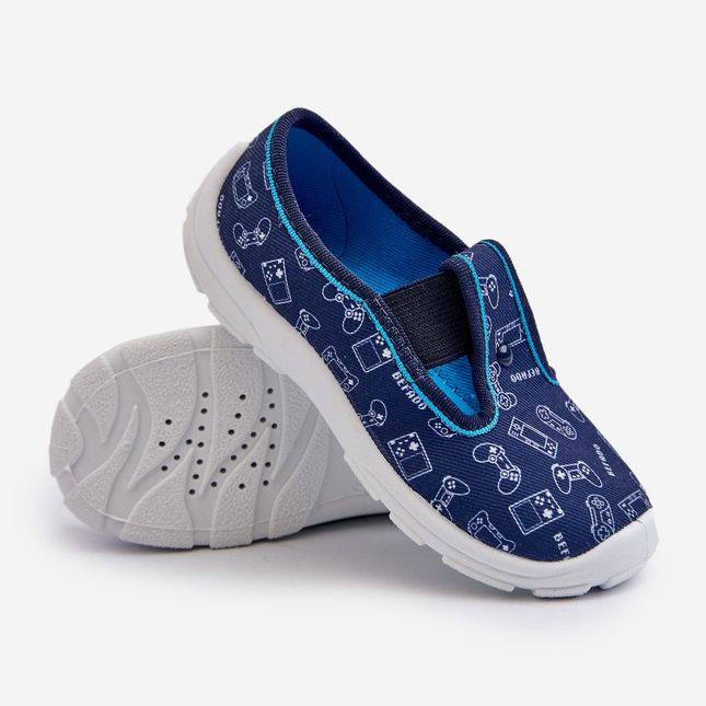 Befado Chaussons Enfants Chaussons Chaussures 975X182 Bleu Marine 2