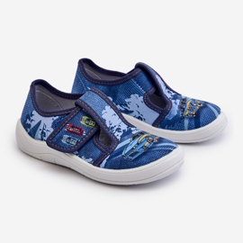 Chaussons fermeture scratch Enfant Befado 911X022 Bleu 1