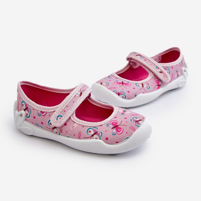 Befado Chaussons Ballerines Papillon Enfant 114X523 Rose 1 Befado Chaussons Ballerines Papillon Enfant 114X523 Rose 1