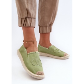 Espadrilles Classiques Femme Vert Flaure 3