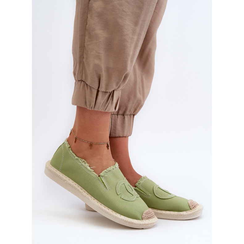 Espadrilles Classiques Femme Vert Flaure 2