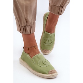 Espadrilles Classiques Femme Vert Flaure 5