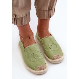 Espadrilles Classiques Femme Vert Flaure 6