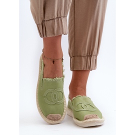 Espadrilles Classiques Femme Vert Flaure 7
