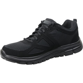 Chaussures Skechers Burns 52635-BBK noir 1