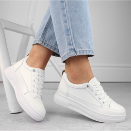 Chaussures de sport à enfiler blanches pour femmes Vinceza 13613 1