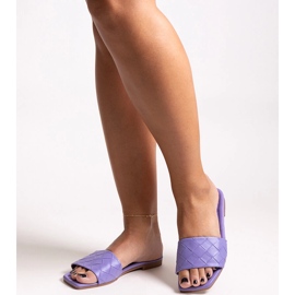 Tongs violettes avec semelle intérieure matelassée Hakimi 1