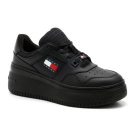 Chaussures Tommy Hilfiger Retro Basket Ess EN0EN02505BDS le noir 1