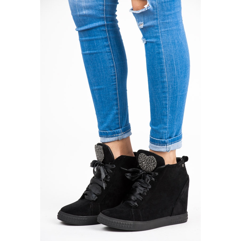 Vices New Collection Baskets attachées avec un ruban le noir 1