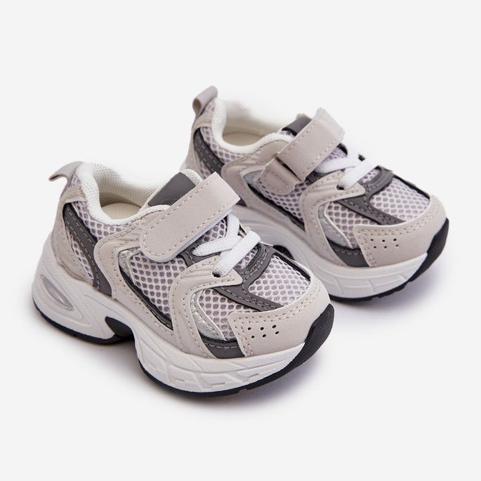 Baskets Velcro Enfant Chaussures De Sport Gris Rulagia 1