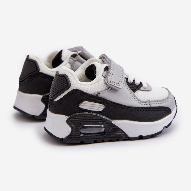 Baskets Velcro Enfant Gris Krissandra 2