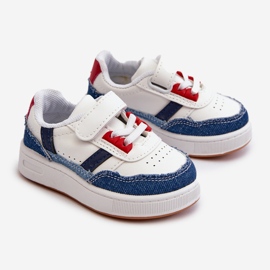 Chaussures de sport classiques en denim Marlin pour enfants bleu 1