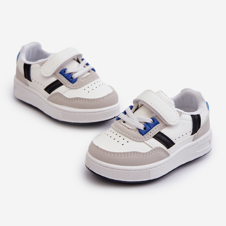 Chaussures de sport classiques pour enfants Marlin blanc et bleu 1
