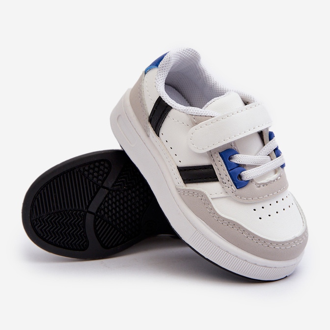 Chaussures de sport classiques pour enfants Marlin blanc et bleu 2