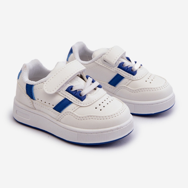 Chaussures de sport classiques pour enfants Marlin blanc et bleu 1