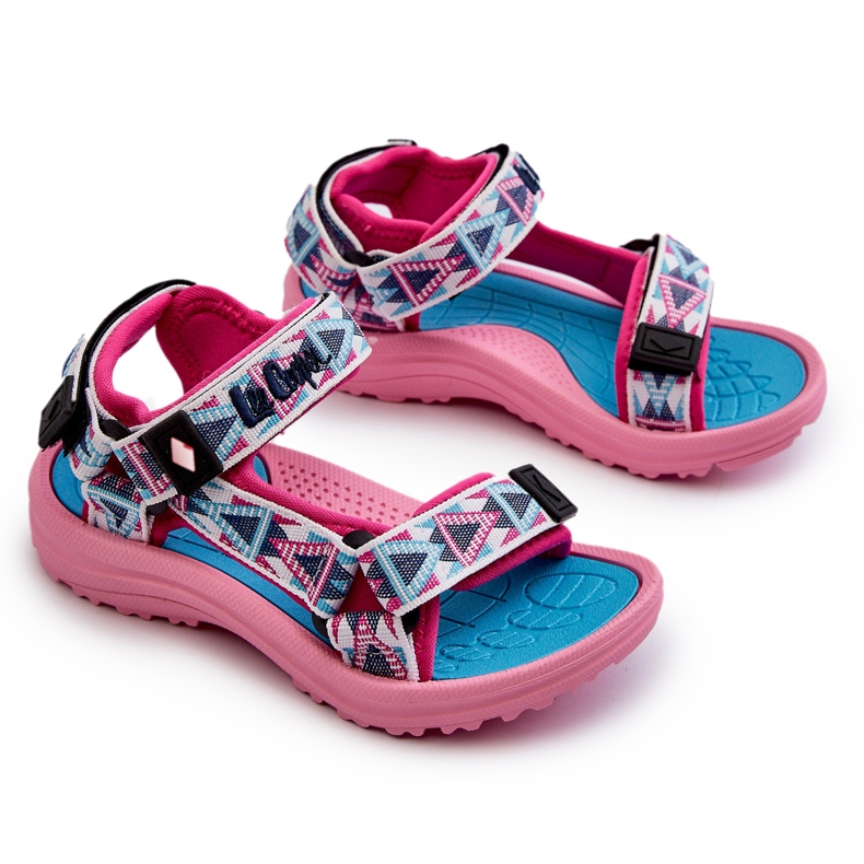Sandales Velcro Girls Lee Cooper LCW-24-34-2600 Pink rose 4