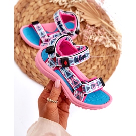Sandales Velcro Girls Lee Cooper LCW-24-34-2600 Pink rose 2