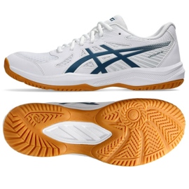 Asics Upcourt 6 M 1071A104 100 chaussures de volley-ball blanche 1 Asics Upcourt 6 M 1071A104 100 chaussures de volley-ball blanche 1
