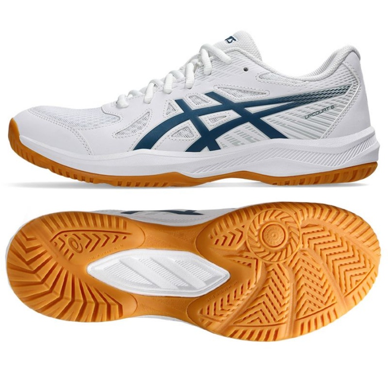 Asics Upcourt 6 M 1071A104 100 chaussures de volley-ball blanche 1 Asics Upcourt 6 M 1071A104 100 chaussures de volley-ball blanche 1