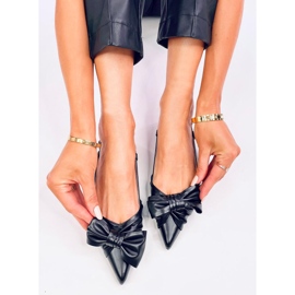 Ballerines à talon ouvert Candy Black le noir 3