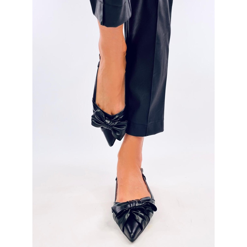 Ballerines à talon ouvert Candy Black le noir 1