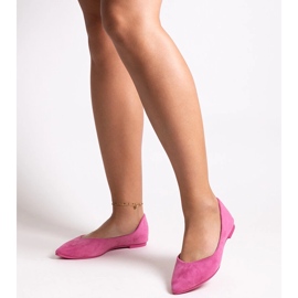 Ballerines Mays à bout pointu rose 1