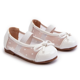 Ballerines enfant avec nœud, blanc Jellema blanche 6
