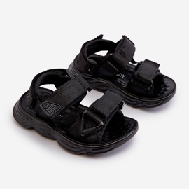 Sandales pour enfants avec fermeture velcro, Noir Orretta 1