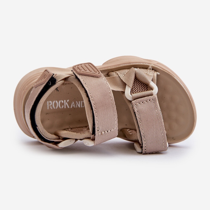 Sandales pour enfants avec fermeture velcro, Beige Orretta 2 Sandales pour enfants avec fermeture velcro, Beige Orretta 2