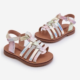 Sandales spartiates pour enfants à fermeture velcro, multicolore Radovia 1