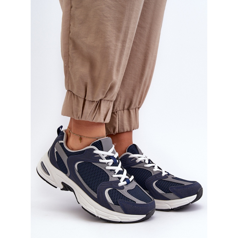 Baskets Femme Chaussures De Sport Bleu Marine Kildia 1