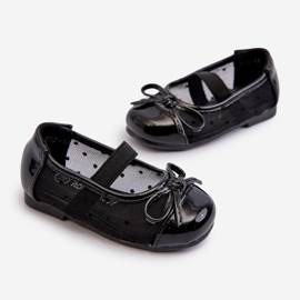 Ballerines enfant avec nœud, Noir Jellema le noir 2