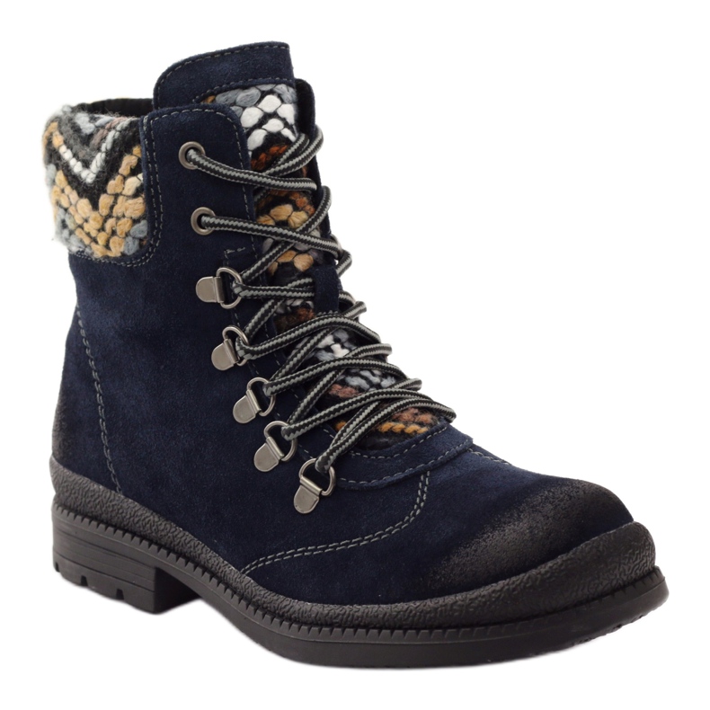Ouvriers isolés en cuir Filippo 393 bleu marin 1 Ouvriers isolés en cuir Filippo 393 bleu marin 1