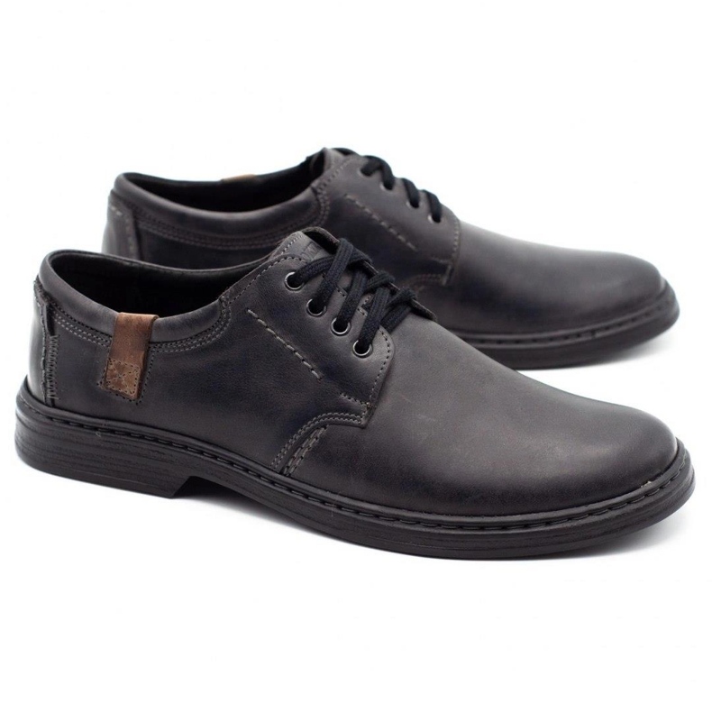 Joker Chaussures en cuir pour hommes 415 gris 2 Joker Chaussures en cuir pour hommes 415 gris 2