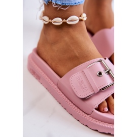 Chaussons Classiques Avec Boucle Big Star JJ274A308 Rose 2