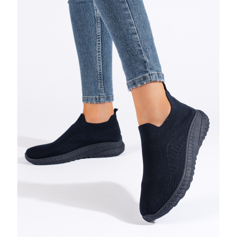 Chaussures de sport à enfiler pour femmes, bleu marine 1 Chaussures de sport à enfiler pour femmes, bleu marine 1