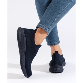 Chaussures de sport à enfiler pour femmes, bleu marine 2 Chaussures de sport à enfiler pour femmes, bleu marine 2
