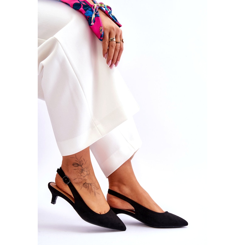 Jeeini Escarpins à pointe basse, noirs 3