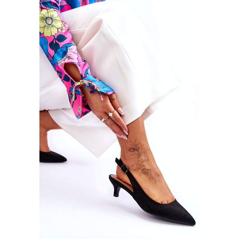 Jeeini Escarpins à pointe basse, noirs le noir 2