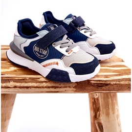 Sneakers pour enfants Système de mousse Mémoire Big Star LL374225 Navy Blue bleu 4