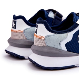 Sneakers pour enfants Système de mousse Mémoire Big Star LL374225 Navy Blue bleu 1