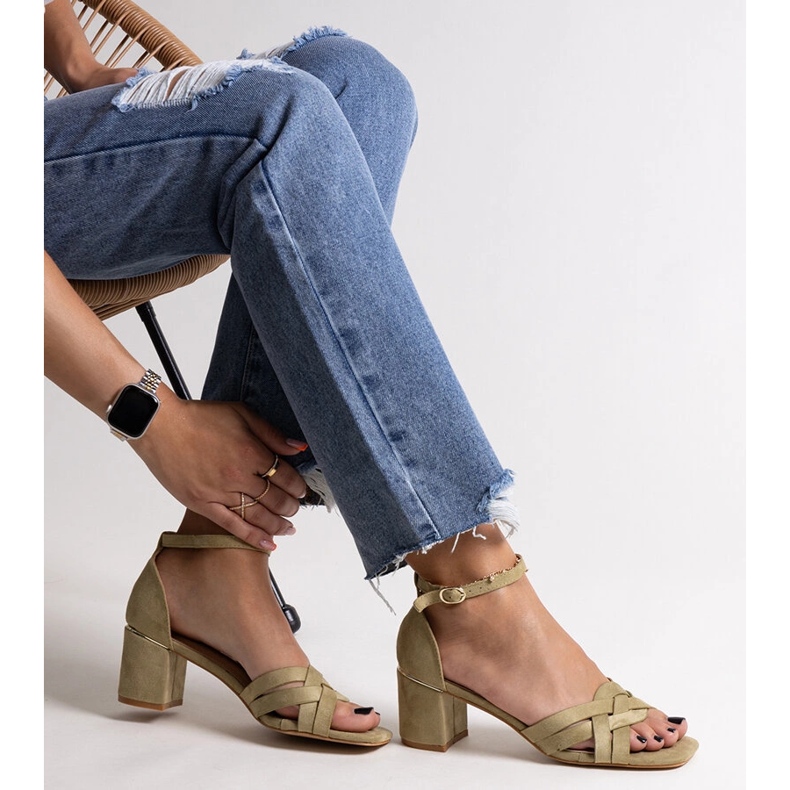 Sandales à talons hauts vertes de Wajda 1