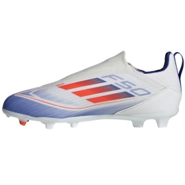 Chaussures de football Adidas F50 League Ll FG/MG IF1362 blanche 1